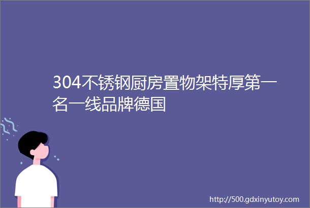 304不锈钢厨房置物架特厚第一名一线品牌德国